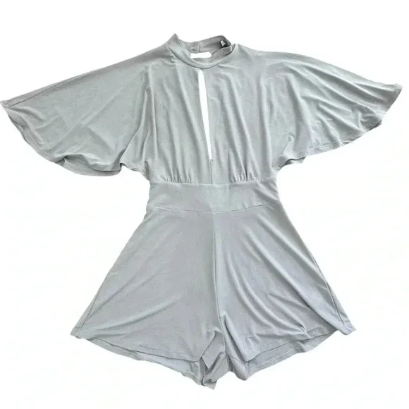 Nude Women’s Romper with open Chest and Back. Small - Picture 1 of 12